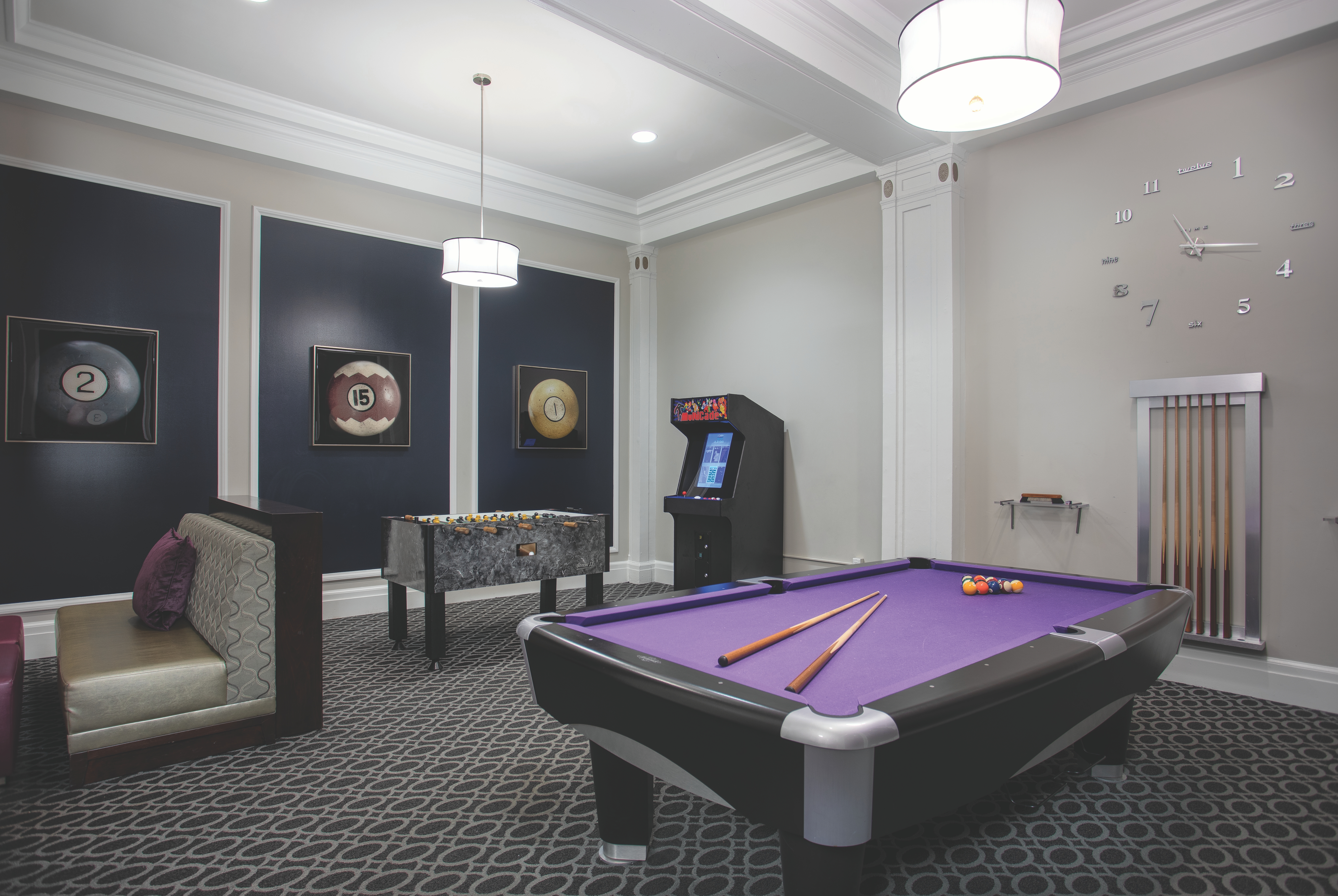 Game room at Club Wyndham Canterbury in San Francisco, California